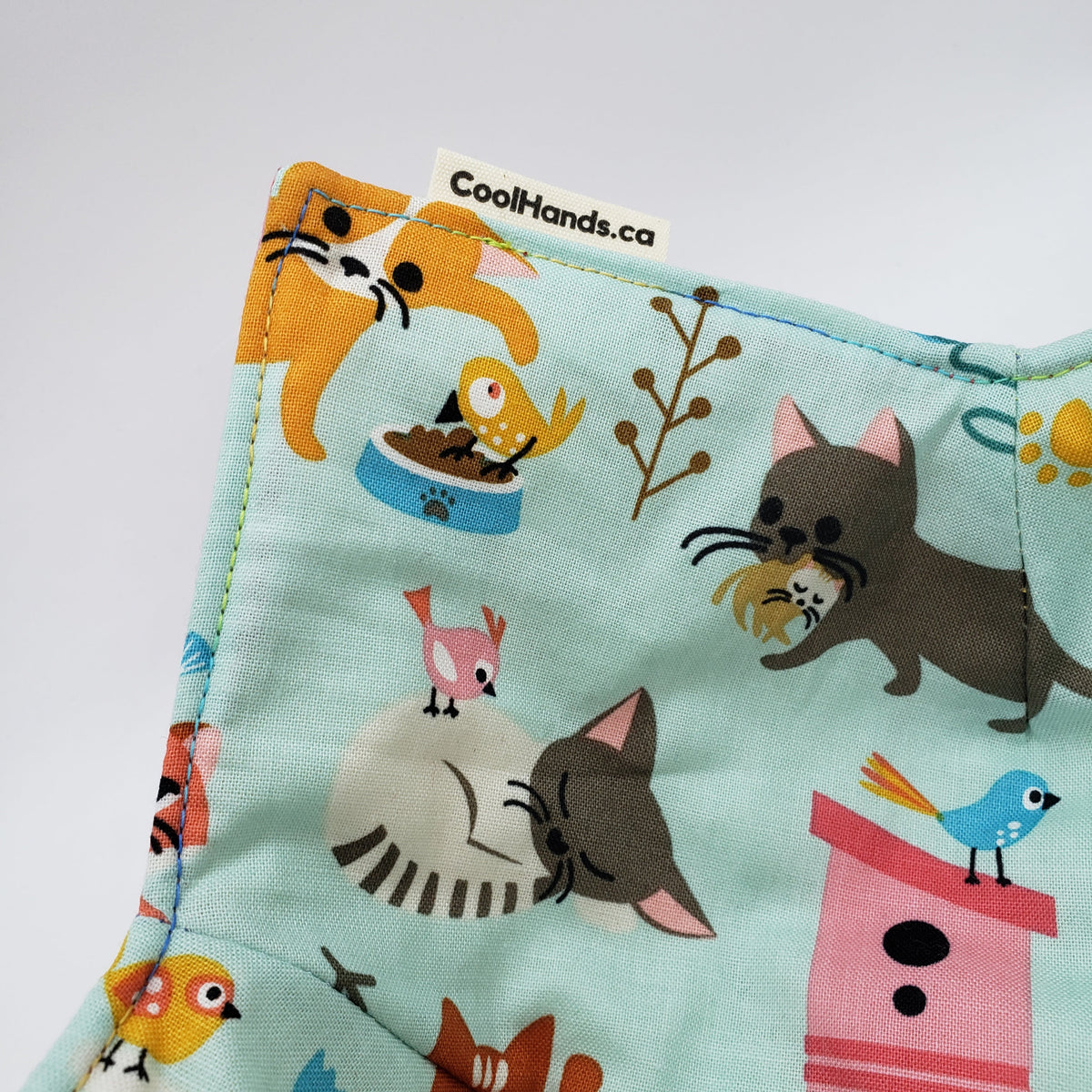 100% Cotton Microwavable Bowl Cozy - The Whole Kitten Caboodle