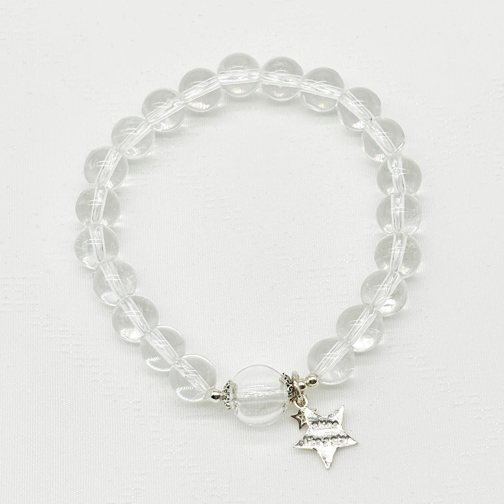 Sterling Silver Crystal Aroma Bracelet - Clear Quartz | Energy & Healing | Diffuser Jewellery | Gift for her