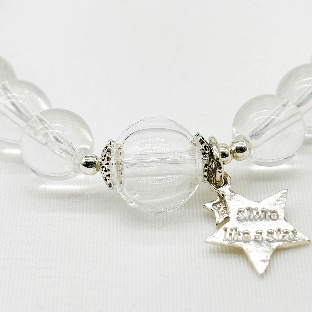 Sterling Silver Crystal Aroma Bracelet - Clear Quartz | Energy & Healing | Diffuser Jewellery | Gift for her