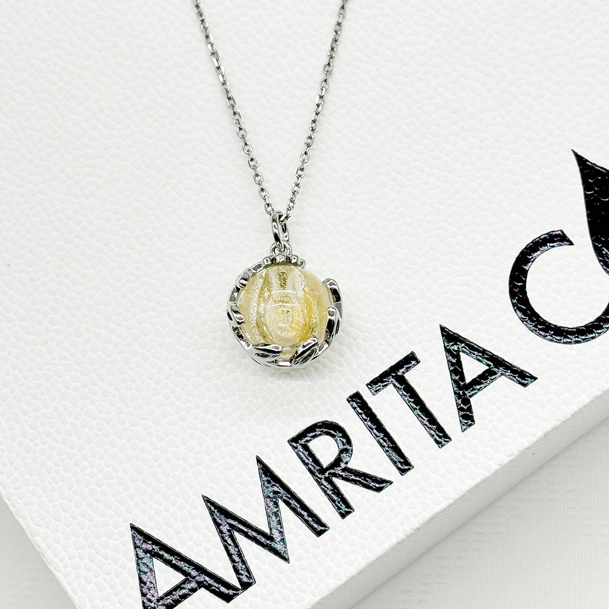 Planet Murano Aroma Necklace - Stardust Crystal | Energy & Healing | Diffuse on the go | Gift For Her